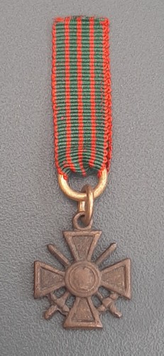 Ww1 médaille miniature croix - ww1,