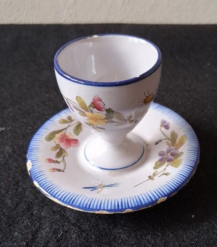 Ancien coquetier faïence - coquetier,