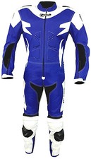PROFESSIONAL LEATHER AND FABRIC MOTORCYCLE SUIT COMPLETE WITH CE BIESSE PROTECTIONS