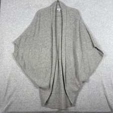Pure Collection Cashmere Blend Cocoon Cardigan Sweater Womens Size 14 Gray Cozy
