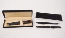 Vintage Pens 2X Fountain Pen + 2X Ecobra Ballpoint Pen Included Cases