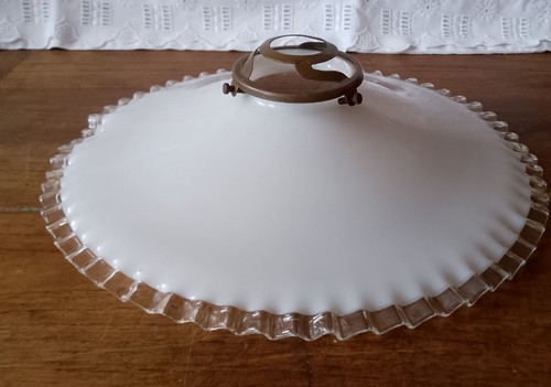 Abat jour ancien - en, verre