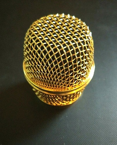 Grille dore pour micro shure - grille,