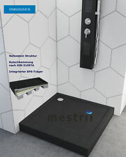 Receveur De Douche Antidérapant Pierre Noire EPS Inclus