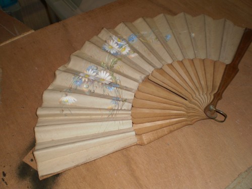 éventail ancien papier - Éventail,