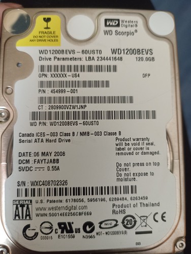 Western digital 120gb sata - western,