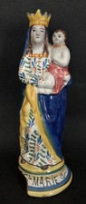 Virgin and Child Earthenware Saint Marie Quimper Early 20th Century