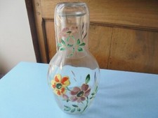 Enameled Glass Carafe Night Service, Thick Enamel