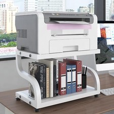 Small 2 Level Printer Stand 44x28x30CM on Desk Furniture for Printing...