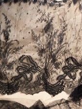 Guipure Dentelle Noire XIXe