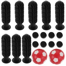  1 ensemble d'accessoires pour baby-foot : poignées de rechange, balles de