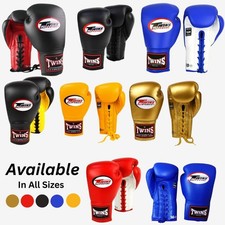 Twins Boxing Gloves lace up sparring training fight Gloves 8oz-16oz