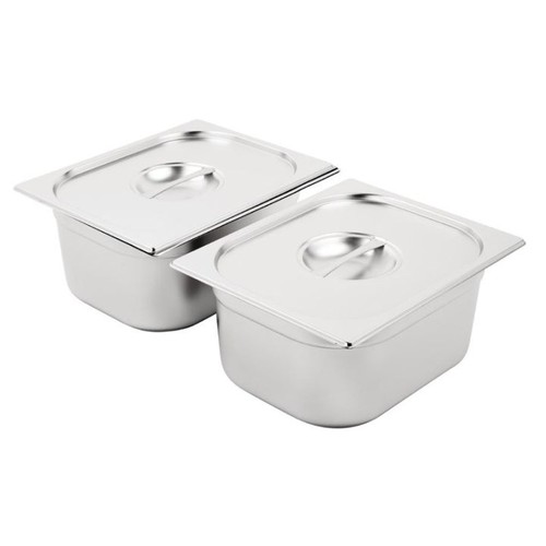 Ensemble bacs inox 1 - 2, gn