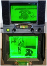 Pair of Green Phosphor Steadicam Steadycam Monitors 