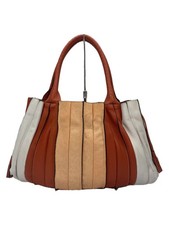 Lupo Barcelona Shoulder Bag in Leather with Multicolor Pleats
