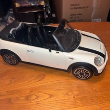 Barbie 2012 Mattel Ken's White Mini Cooper S Cabrio Car 15" My Cool Mini
