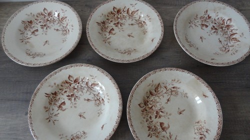 Assiettes creuses porcelaine - 5,