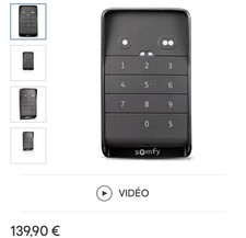 Somfy clavier  a code RTS pour