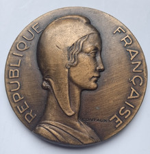 FRENCH MARIANNE MEDAL by CONTAUX