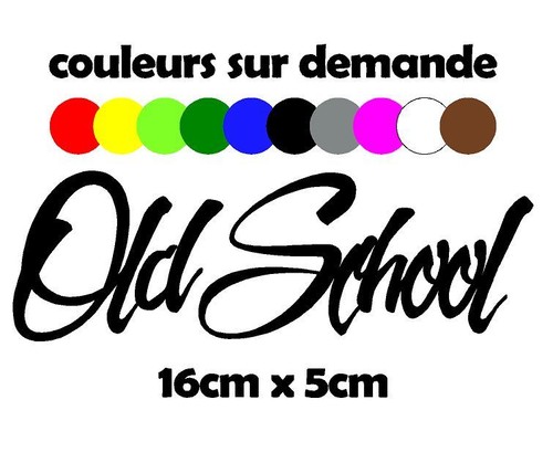 Sticker old school 16cm 5cm - sticker, x