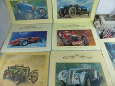 Lot de 7 posters voitures