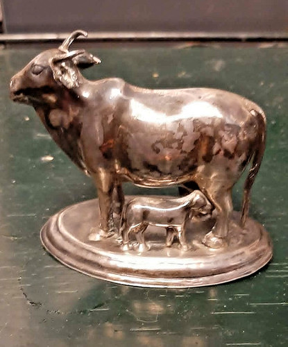 Ancienne statuette vache - ancienne,