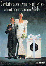 Advertising 0825 1986 Miele Washing Machine Ready to Do Anything for Avio
