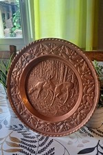 Assiette décorative en cuivre