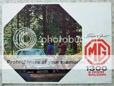 MG 1300 - 2 DOOR SALOON Car Sales Brochure July 1968 #2515