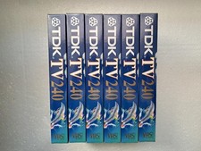 6 Cassette VHS Vierge TDK TV 240 - K7 Video Neuf