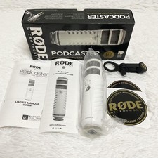 Microphone à condensateur USB Rode Podcaster blanc d'occasion audio de...