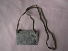 WW2 PLAQUE D'IDENTITÉ DE