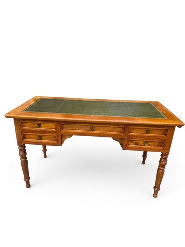 Bureau merisier tiroirs - 5,