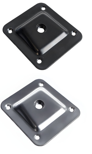 Plaque fixation acier pied - fixation,