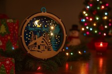 Boule de Noël LED Artisanale