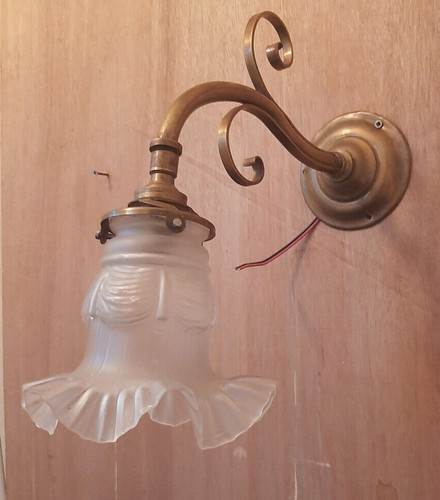 Applique col cygne laiton - applique,