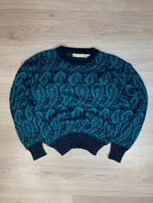 Pull vintage maille laine à