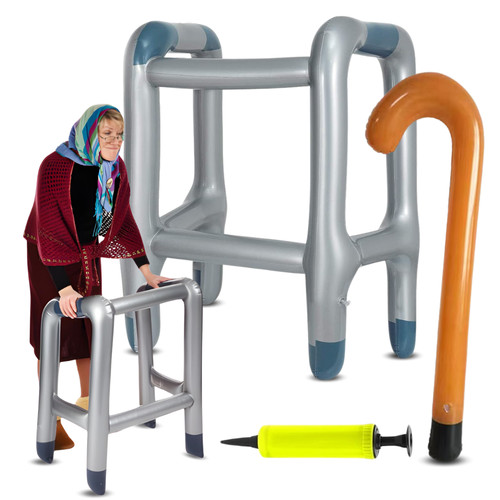 Déambulateur avec canne