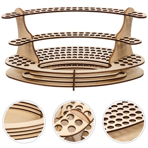 Support bois porte pinceaux - support, porte-pinceaux