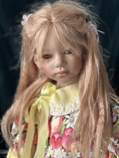 Collectible German Annette Himstedt Vinyl 31” Doll “Siri” (?) Redressed