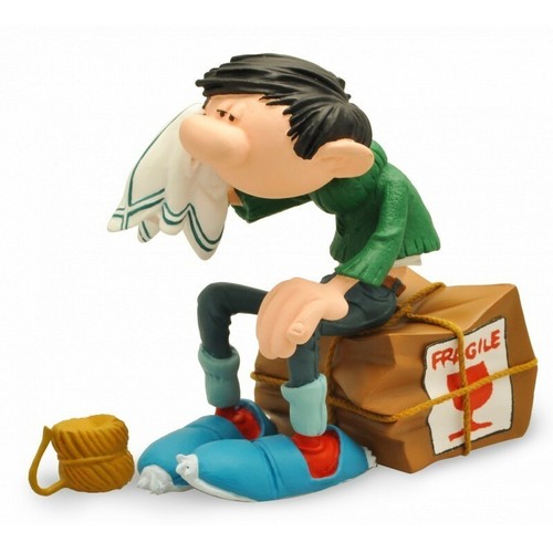 Figurine gaston lagaffe - gaston, caisse