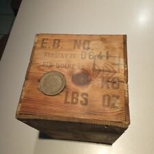 Antique Danish Rosenberg Wooden Cheese Box Danish Blue