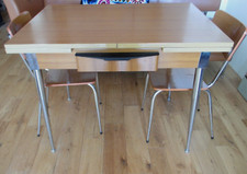 SALVARANI FORMICA EXTENSION TABLE AND 2 CHAIRS YEAR 70 (69CMX1M)