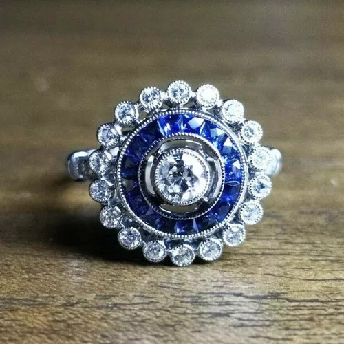 Bague art déco argent - en, 925