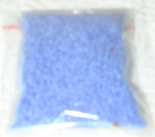 Perles rocaille bleu 2mm - ,