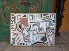 paint. Vintage Abstract Graphic Composition 