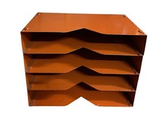 ANCIENNE BANETTE MÉTAL ORANGE