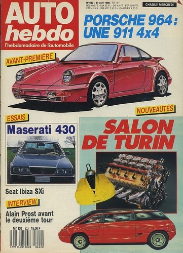 Auto hebdo 622 04 1988 - auto,