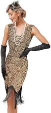 Robe Gatsby Charleston Annes Folles 20/30 Taille 2xl