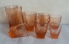  Lot de 7 verres anciens vieux